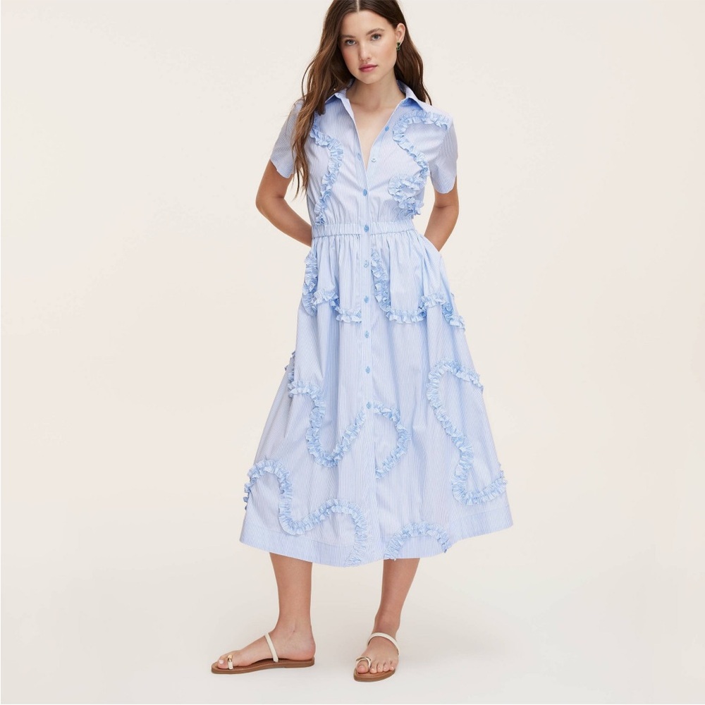 Kate Spade x Target Blue and White Midi Sundress